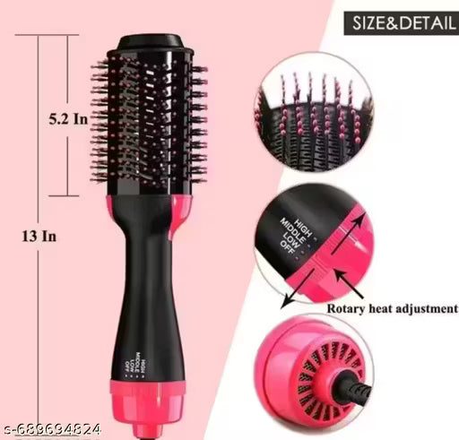 3-in-1 Hot Air Brush Hair Dryer & Volumizer
