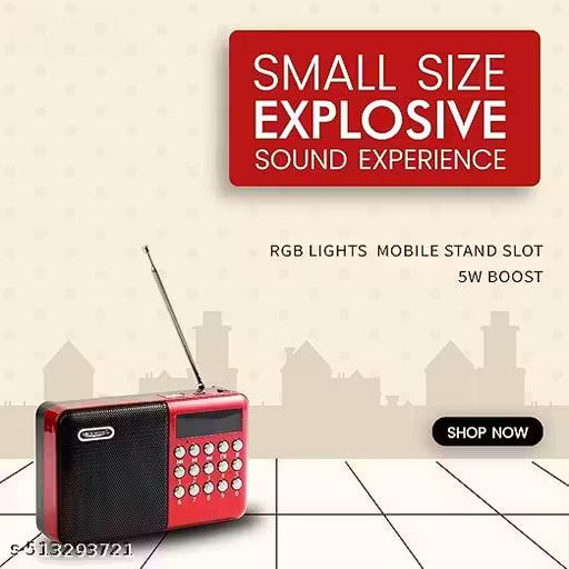 Pocket Blast FM Radio Bluetooth Speaker