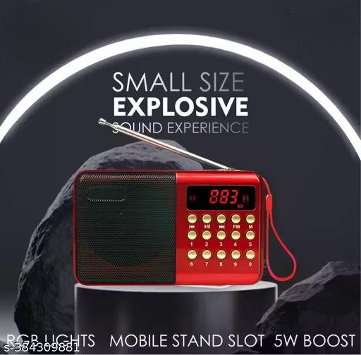 Pocket Blast FM Radio Bluetooth Speaker