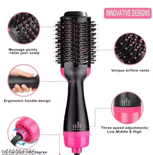 3-in-1 Hot Air Brush Hair Dryer & Volumizer