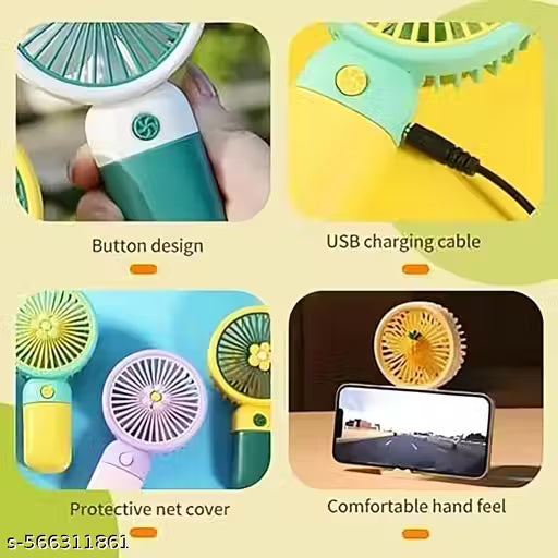 Mini Portable Cartoon USB Rechargeable Fan