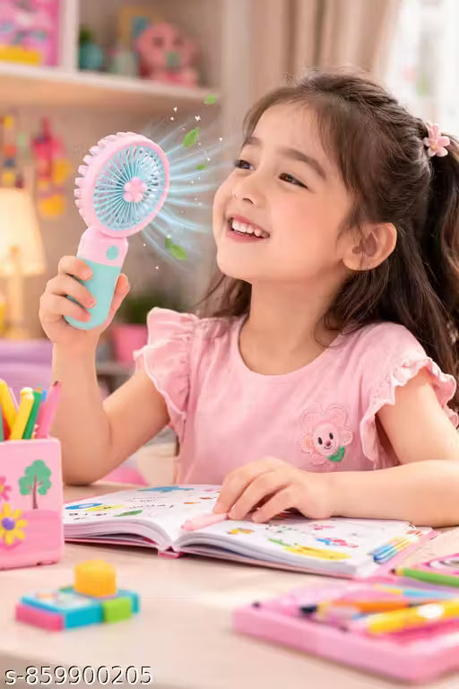 Mini Portable Cartoon USB Rechargeable Fan